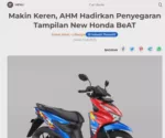 Makin Keren, AHM Hadirkan Penyegaran Tampilan New Honda BeAT
