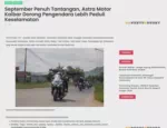 September Penuh Tantangan, Astra Motor Kalbar Dorong Pengendara Lebih Peduli Keselamatan