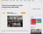 Perkuat Peran Pendidik, Guru PAUD Pontianak Ikuti Safety Riding