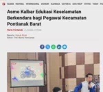 Asmo Kalbar Edukasi Keselamatan Berkendara bagi Pegawai Kecamatan Pontianak Barat