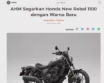 AHM Segarkan Honda New Rebel 1100 dengan Warna Baru