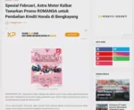 Spesial Februari, Astra Motor Kalbar Tawarkan Promo ROMANSA untuk Pembelian Kredit Honda di Bengkayang