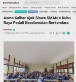 Asmo Kalbar Ajak Siswa SMAN 4 Kubu Raya Peduli Keselamatan Berkendara