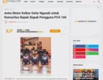 Astra Motor Kalbar Gelar Ngasab untuk Komunitas Bapak-Bapak Pengguna PCX 160