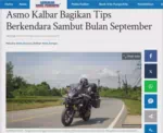 Asmo Kalbar Bagikan Tips Berkendara Sambut Bulan September
