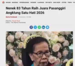 Nenek 83 Tahun Raih Juara Pasanggiri Angklung Satu Hati 2026