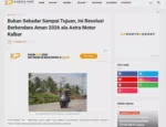 Bukan Sekadar Sampai Tujuan, Ini Resolusi Berkendara Aman 2026 ala Astra Motor Kalbar