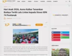 Hari Anak 2026, Asmo Kalbar Tanamkan Budaya Tertib Lalu Lintas kepada Siswa SDN 74 Pontianak