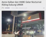 Asmo Kalbar dan HWBC Gelar Nocturnal Riding Dukung UMKM