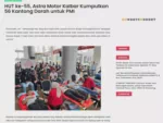 HUT ke-55, Astra Motor Kalbar Kumpulkan 56 Kantong Darah untuk PMI