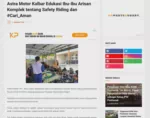 Astra Motor Kalbar Edukasi Ibu-Ibu Arisan Komplek tentang Safety Riding dan #Cari_Aman