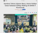 Sambut Tahun Ajaran Baru, Asmo Kalbar Gelar Edukasi Safety Riding di SMKN 7 Pontianak