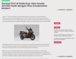 Sensasi SUV di Roda Dua, New Honda ADV160 Hadir dengan Fitur Konektivitas Modern