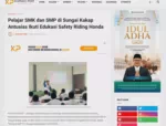 Pelajar SMK dan SMP di Sungai Kakap Antusias Ikuti Edukasi Safety Riding Honda
