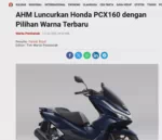 AHM Luncurkan Honda PCX160 dengan Pilihan Warna Terbaru