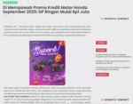 Di Mempawah Promo Kredit Motor Honda September 2025: DP Ringan Mulai Rp1 Juta