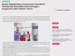 Bulan September, Konsumen Honda di Pontianak Bisa Nikmati Potongan Angsuran dan Diskon Tenor