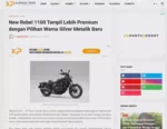 New Rebel 1100 Tampil Lebih Premium dengan Pilihan Warna Silver Metalik Baru