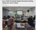 Guru PAUD Pontianak Diajak Memahami Safety Riding dari Asmo Kalbar