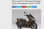 Warna dan Fitur Teknologi Tercanggih Hadir di Penyegaran Honda PCX160
