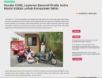 Honda CARE, Layanan Darurat Gratis Astra Motor Kalbar untuk Konsumen Setia