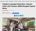 Ciptakan Lapangan Kerja Baru, Yayasan AHM Latih Puluhan UMKM Bengkel Sepeda Motor