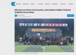 Mini Soccer Sonic Community, Astra Motor Kalbar Perkuat Soliditas Komunitas