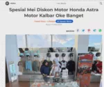 Spesial Mei Diskon Motor Honda Astra Motor Kalbar Oke Banget