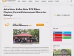 Astra Motor Kalbar Gelar PCX Bikers Playland, Pererat Kebersamaan Bikers dan Keluarga