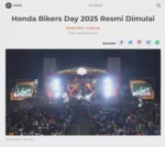 Honda Bikers Day 2025 Resmi Dimulai