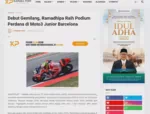 Debut Gemilang, Ramadhipa Raih Podium Perdana di Moto3 Junior Barcelona