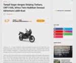 Tampil Segar dengan Striping Terbaru, CRF1100L Africa Twin Hadirkan Sensasi Adventure Lebih Kuat