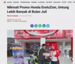 Nikmati Promo Honda EvoluZion, Untung Lebih Banyak di Bulan Juli