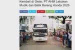 Kembali di Gelar, PT AHM Lakukan Mudik dan Balik Bareng Honda 2026