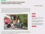 Layanan Honda CARE: Solusi Cepat Kendala Motor Honda di Jalan