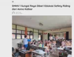 SMKN 1 Sungai Raya Diberi Edukasi Safety Riding dari Asmo Kalbar