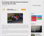 Dua Pebalap AHM Raih Prestasi Gemilang di JuniorGP dan ETC 2025