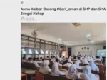 Asmo Kalbar Dorong #Cari_aman di SMP dan SMA Sungai Kakap