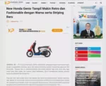 New Honda Genio Tampil Makin Retro dan Fashionable dengan Warna serta Striping Baru