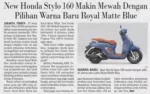 New Honda Stylo 160 Makin Mewah Dengan Pilihan WArna Baru Royal Matte blue