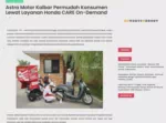 Astra Motor Kalbar Permudah Konsumen Lewat Layanan Honda CARE On-Demand
