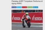 Pebalap AHRT Tunjukkan Performa di Ajang ARRC
