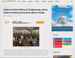 Edukasi Safety Riding di Singkawang, Asmo Kalbar Gandeng Komunitas Motor Honda