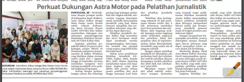 Perkuat Dukungan Astra Motor pada Pelatihan Jurnalistik