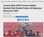 Crosser Belia AHRT Arsenio Algifari Kembali Raih Double Podium di Kejuaraan Motocross 2025