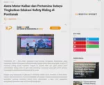 Astra Motor Kalbar dan Pertamina Sutoyo Tingkatkan Edukasi Safety Riding di Pontianak