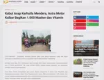 Kabut Asap Karhutla Mendera, Astra Motor Kalbar Bagikan 1.000 Masker dan Vitamin