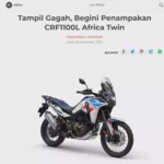 Tampil Gagah, Begini Penampakan CRF1100L Africa Twin