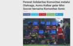 Pererat Solidaritas Komunitas melalui Olahraga, Asmo Kalbar gelar Mini Soccer bersama Komunitas Sonic