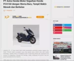 PT Astra Honda Motor Segarkan Honda PCX160 dengan Warna Baru, Tampil Makin Mewah dan Berkelas